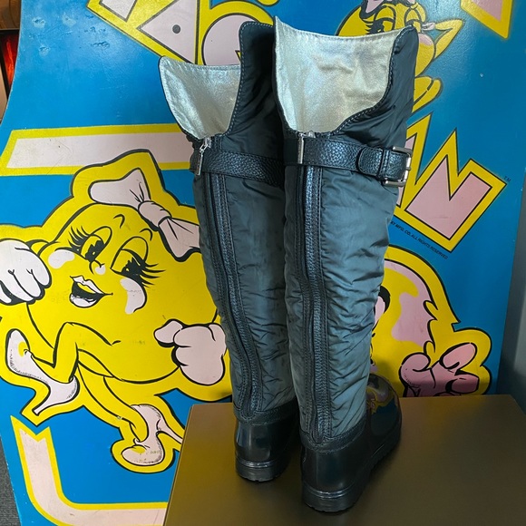 Dolce & Gabbana Over Knee Winter Snow Rubber & Leather Boots 8 38.5 dust… - Picture 14 of 17